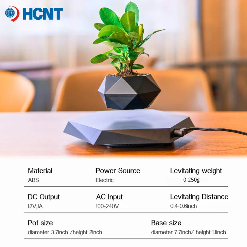 AeroGlow™ Magnetic Levitating Desk Planter