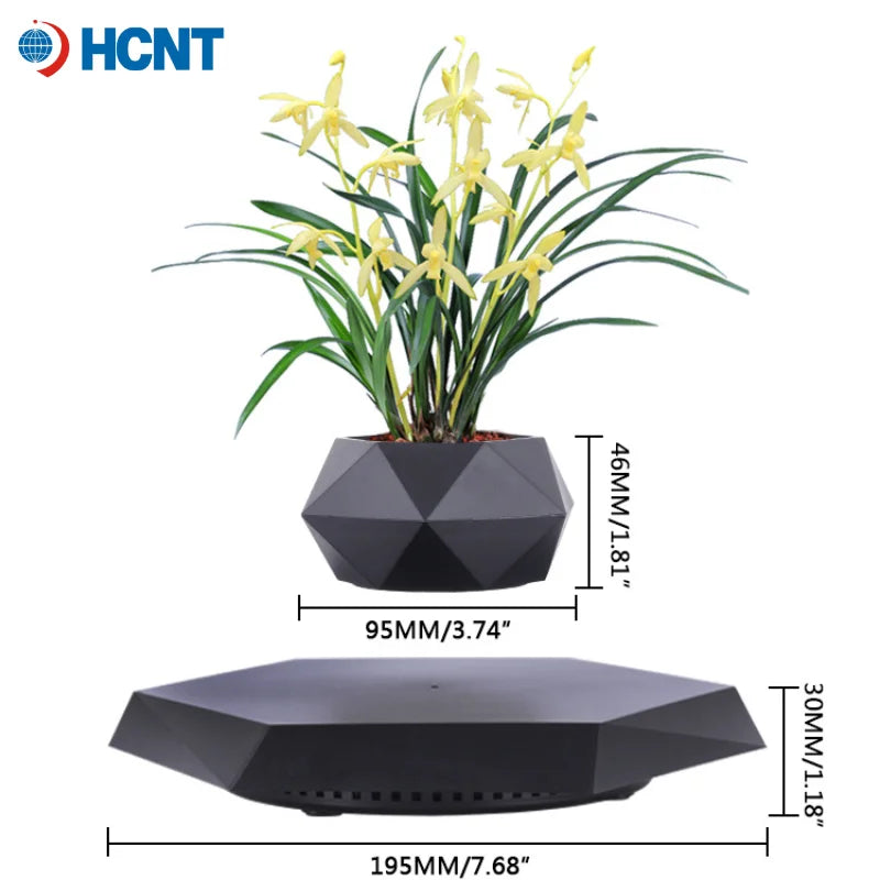AeroGlow™ Magnetic Levitating Desk Planter