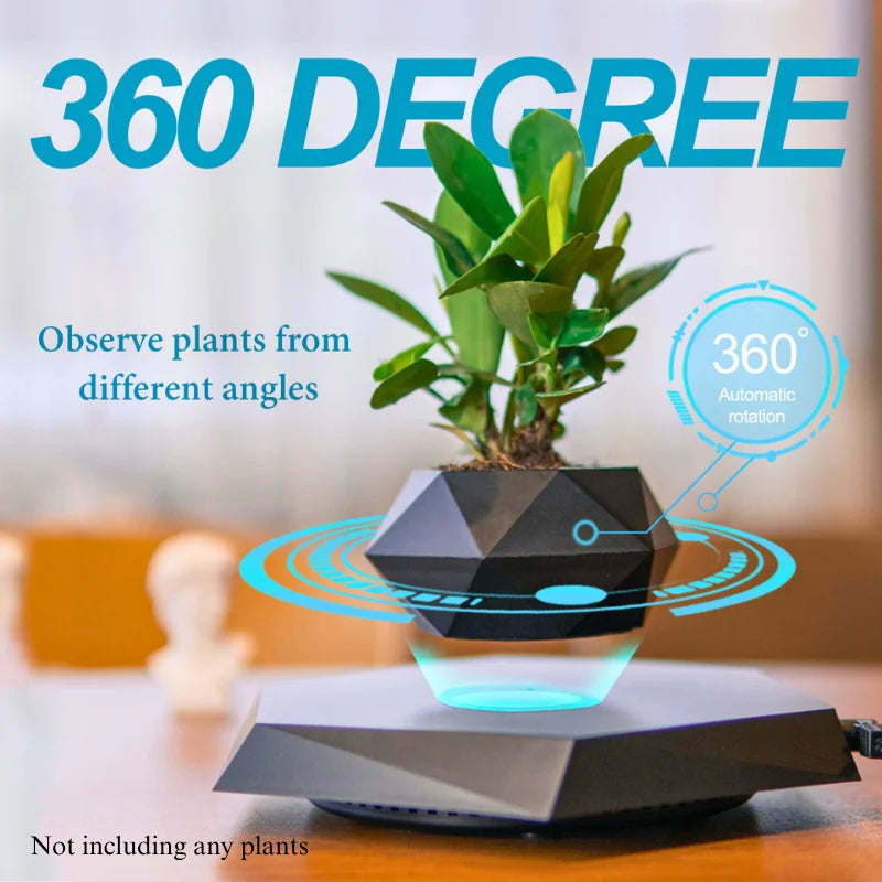 AeroGlow™ Magnetic Levitating Desk Planter