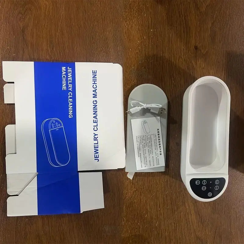 New Portable Ultrasonic Cleaner, 2 Modes USB Recharge, Cleans Jewelry & Eyeglasses, Great for Home & Travel Daily Care Use