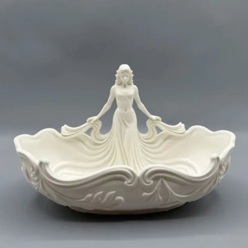 Storage Elegant Jewelry Storage Tray Simple Statue-Shaped Home Desktop Tray Entryway Decoration Tray Home Desktop