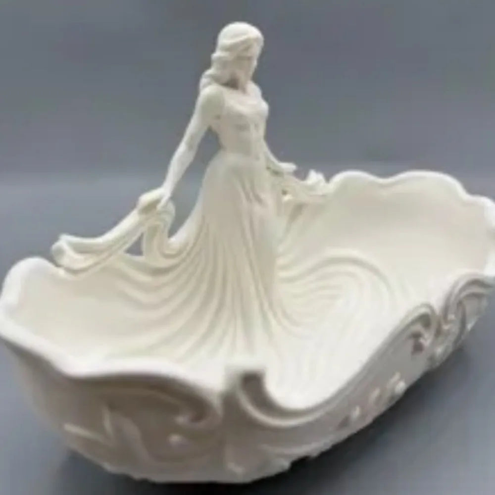 Storage Elegant Jewelry Storage Tray Simple Statue-Shaped Home Desktop Tray Entryway Decoration Tray Home Desktop
