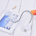 Hand Display Mini USB Fan Portable Gadgets Flexible LED Clock Cool For Laptop PC