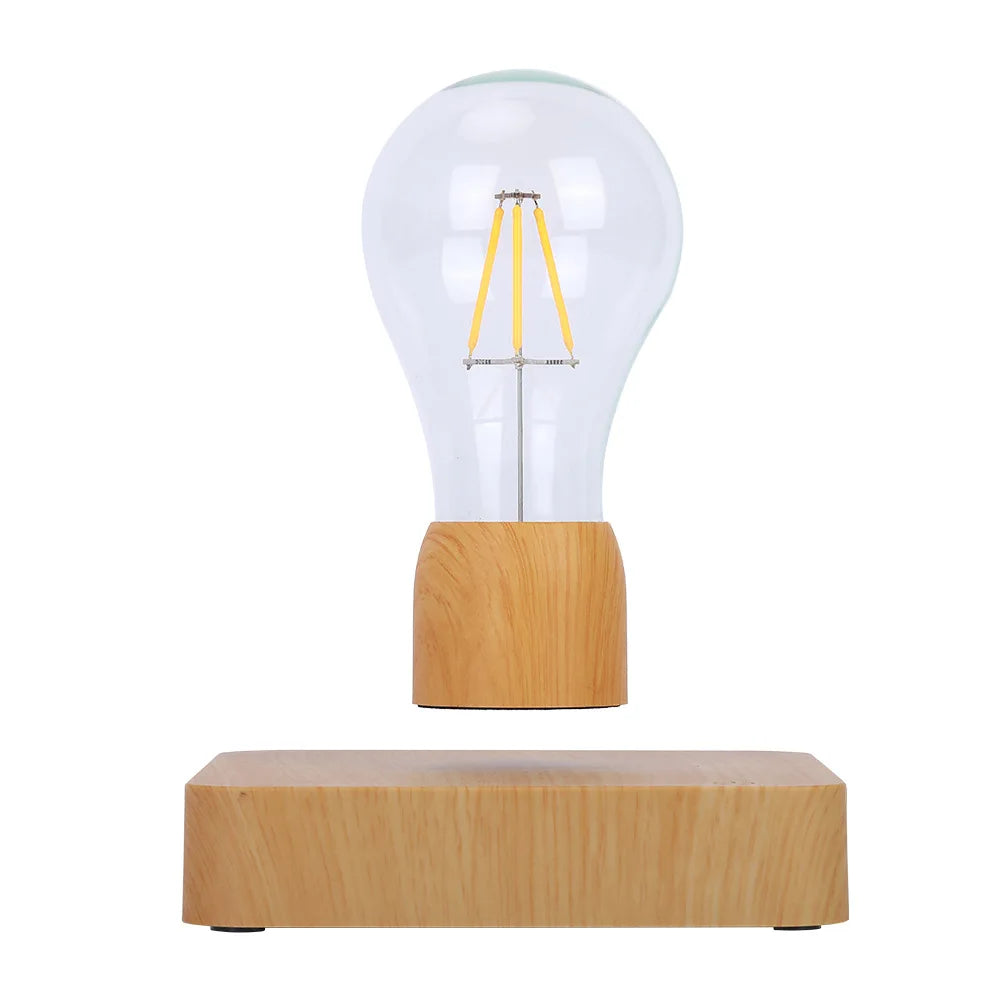 Magnetic Levitating Floating Wireless LED Light Bulb Desk Lamp for Unique Gifts Room Night Light Home Office Decor Tech Toy