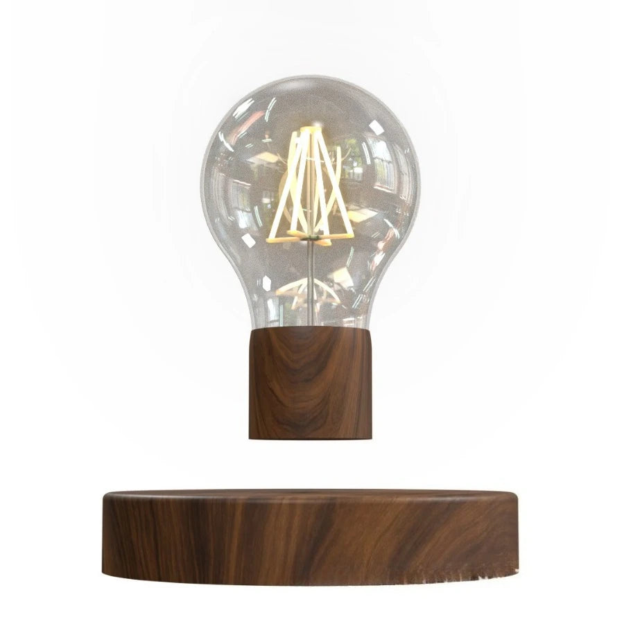 Magnetic Levitating Floating Wireless LED Light Bulb Desk Lamp for Unique Gifts Room Night Light Home Office Decor Tech Toy