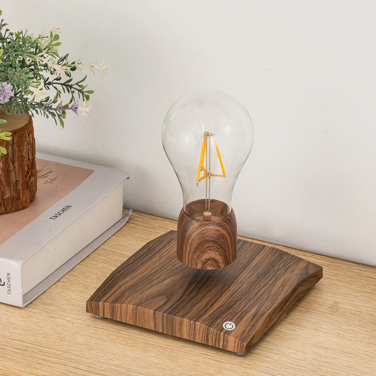 Magnetic Levitating Floating Wireless LED Light Bulb Desk Lamp for Unique Gifts Room Night Light Home Office Decor Tech Toy