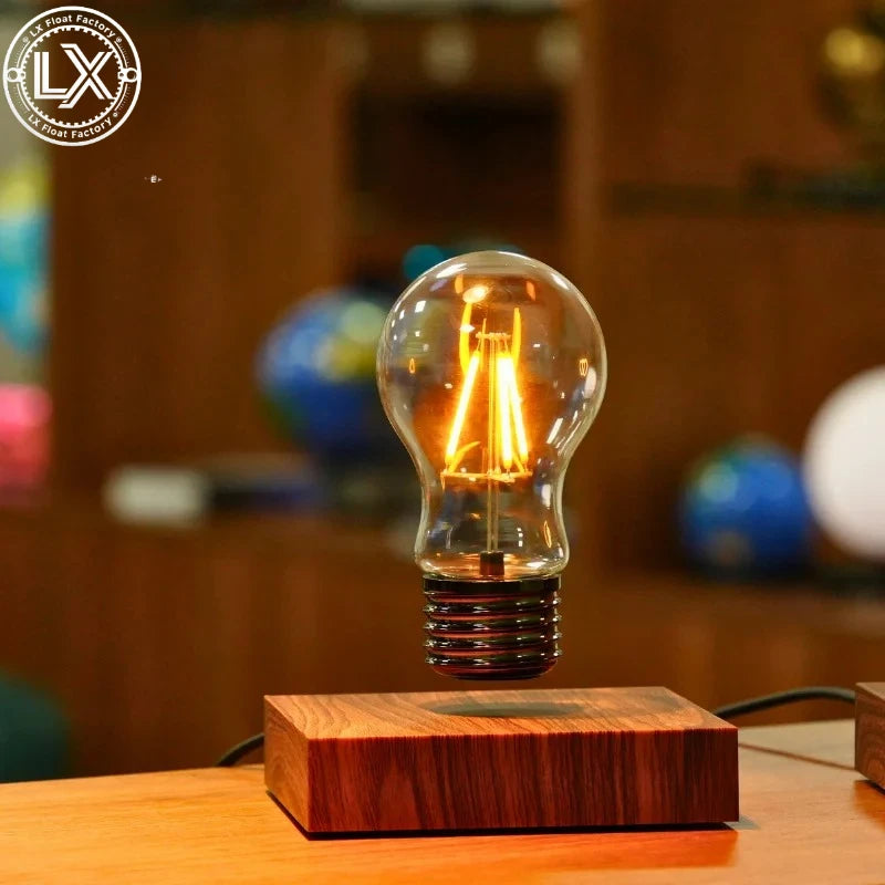 Magnetic Levitating Floating Wireless LED Light Bulb Desk Lamp for Unique Gifts Room Night Light Home Office Decor Tech Toy