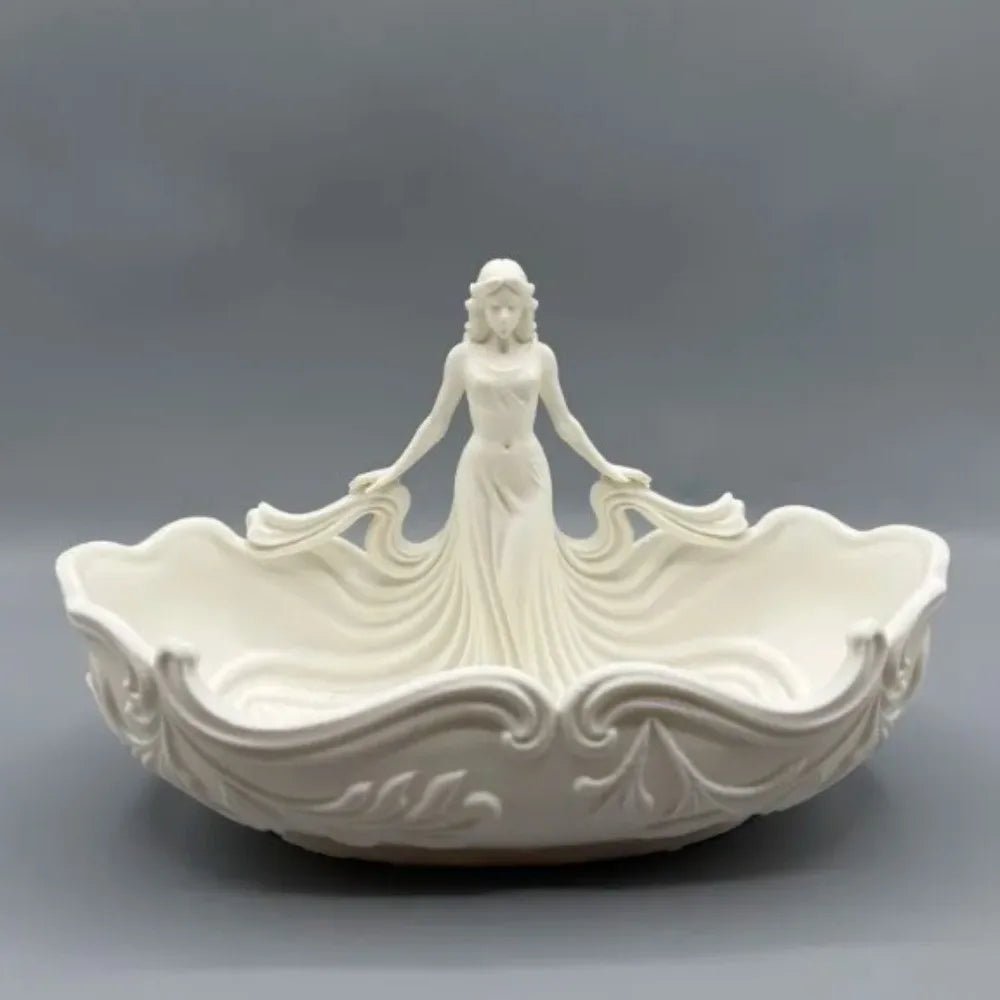 Storage Elegant Jewelry Storage Tray Simple Statue-Shaped Home Desktop Tray Entryway Decoration Tray Home Desktop